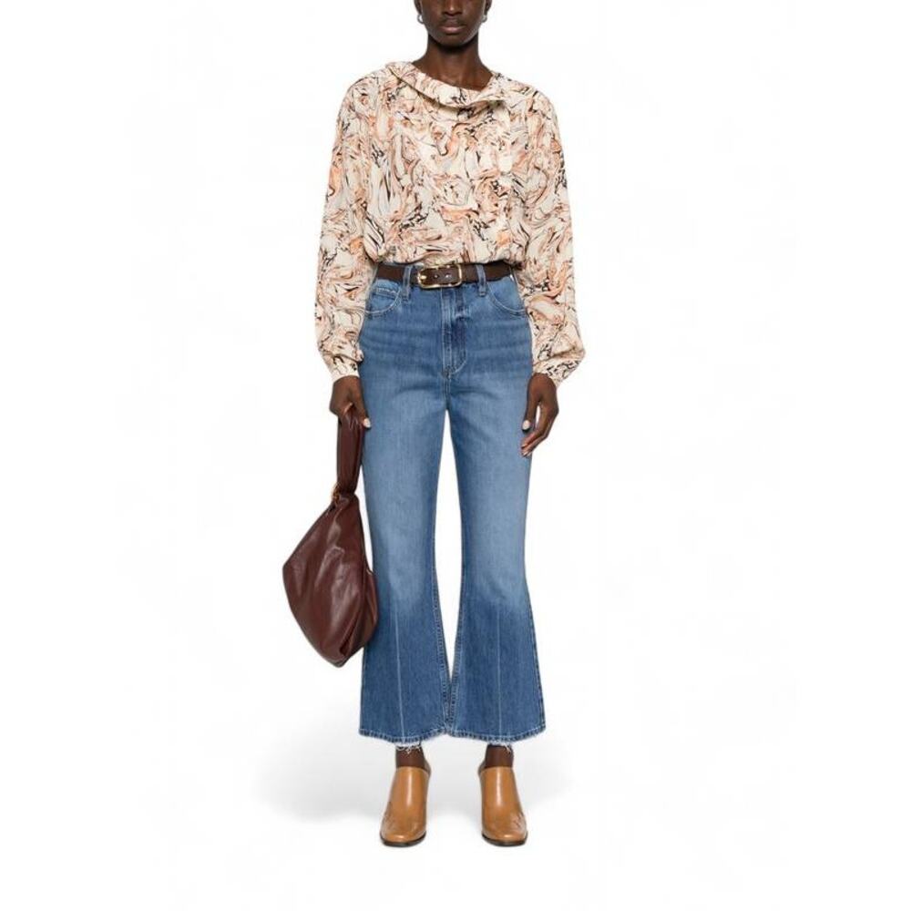 FRAME Le High 'N' Tight Crop Mini Boot Jeans Delamo Grind 29 NWT Quiet Luxury